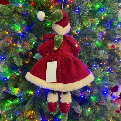 2027 New Style Christmas 30CM Elf Gnome Fabric Pendant Eco Friendly Durable Reusable Indoor Hanging Decor Factory Wholesale