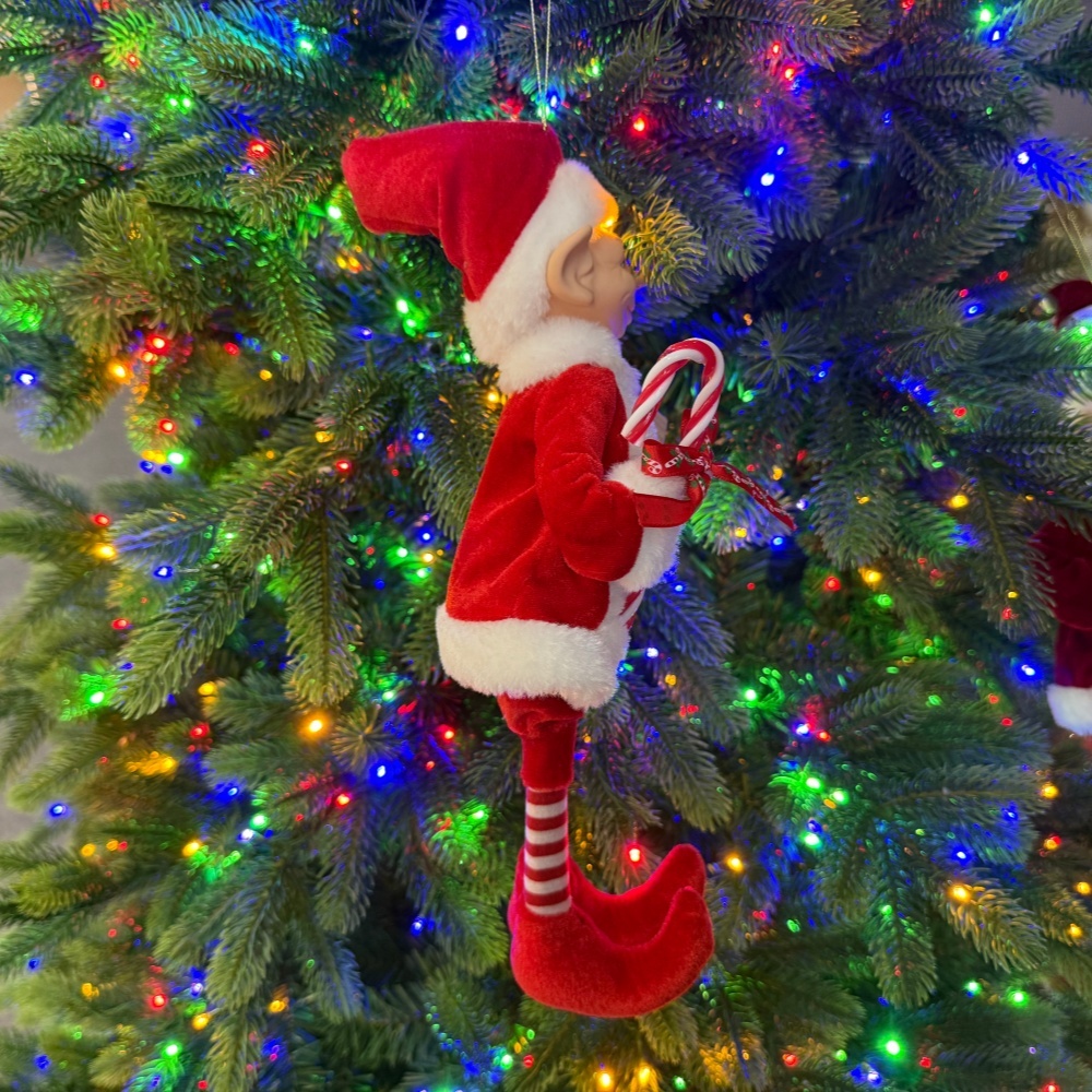 2027 New Style Christmas 30CM Elf Gnome Fabric Pendant Eco Friendly Durable Reusable Indoor Hanging Decor Factory Wholesale