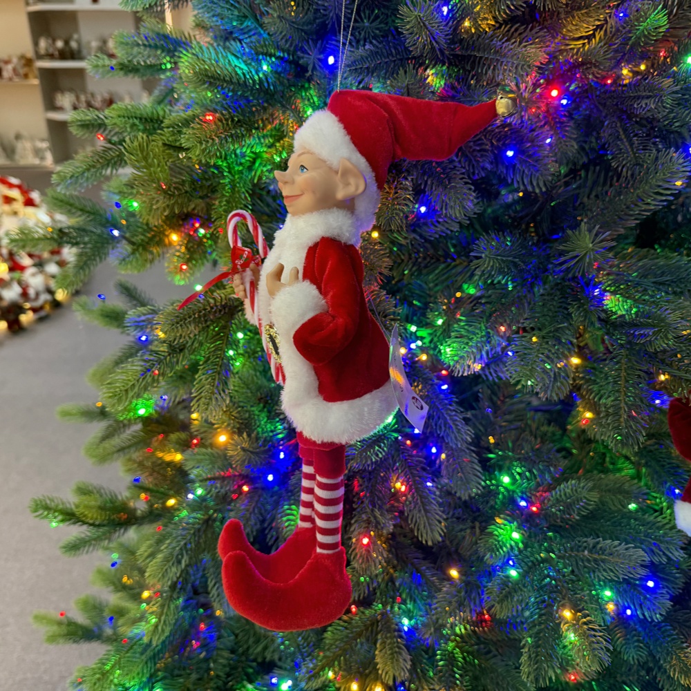 2027 New Style Christmas 30CM Elf Gnome Fabric Pendant Eco Friendly Durable Reusable Indoor Hanging Decor Factory Wholesale