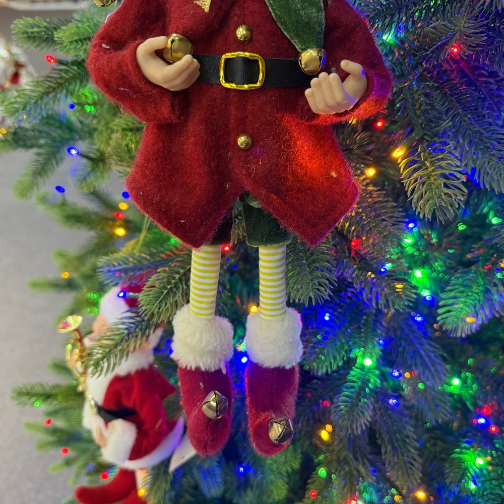 2027 New Style Christmas 30CM Elf Gnome Fabric Pendant Eco Friendly Durable Reusable Indoor Hanging Decor Factory Wholesale