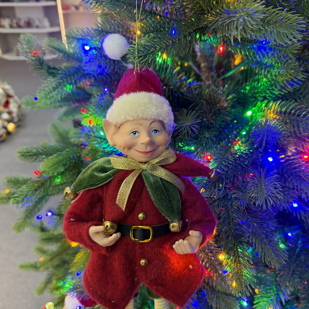 2027 New Style Christmas 30CM Elf Gnome Fabric Pendant Eco Friendly Durable Reusable Indoor Hanging Decor Factory Wholesale