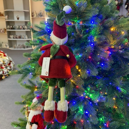 2027 New Style Christmas 30CM Elf Gnome Fabric Pendant Eco Friendly Durable Reusable Indoor Hanging Decor Factory Wholesale