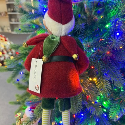2027 New Style Christmas 30CM Elf Gnome Fabric Pendant Eco Friendly Durable Reusable Indoor Hanging Decor Factory Wholesale