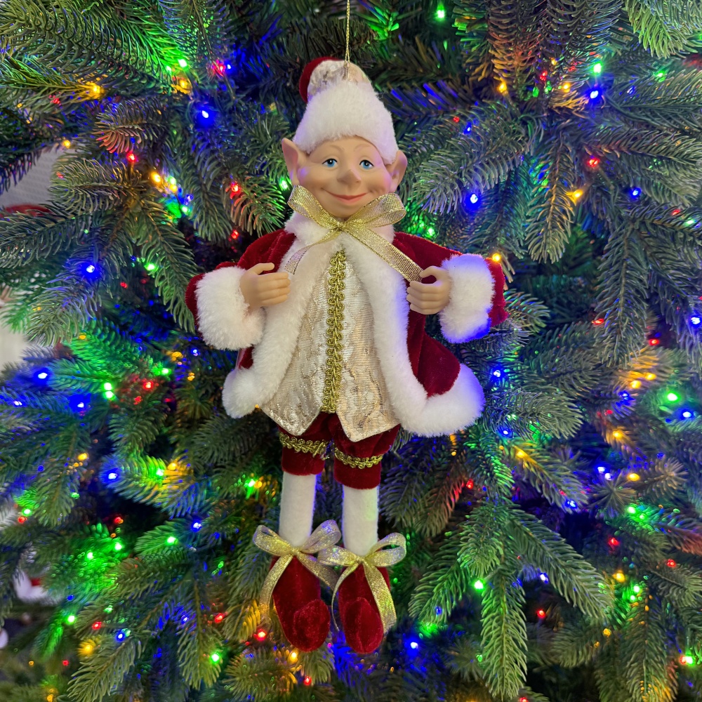 2027 New Style Christmas 30CM Elf Gnome Fabric Pendant Eco Friendly Durable Reusable Indoor Hanging Decor Factory Wholesale