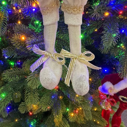 2027 New Style Christmas 30CM Elf Gnome Fabric Pendant Eco Friendly Durable Reusable Indoor Hanging Decor Factory Wholesale