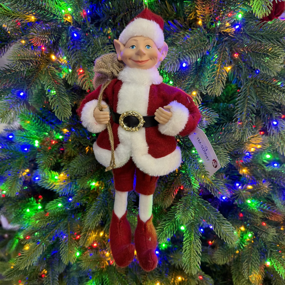 2027 New Style Christmas 30CM Elf Gnome Fabric Pendant Eco Friendly Durable Reusable Indoor Hanging Decor Factory Wholesale