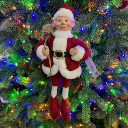 2027 New Style Christmas 30CM Elf Gnome Fabric Pendant Eco Friendly Durable Reusable Indoor Hanging Decor Factory Wholesale