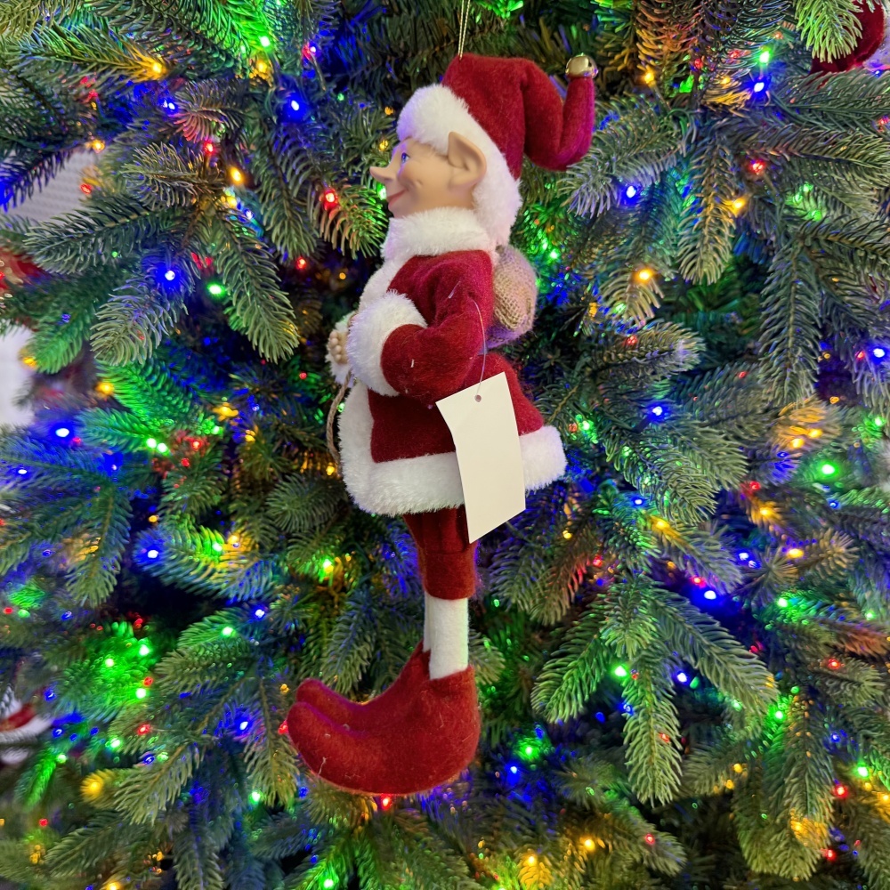 2027 New Style Christmas 30CM Elf Gnome Fabric Pendant Eco Friendly Durable Reusable Indoor Hanging Decor Factory Wholesale