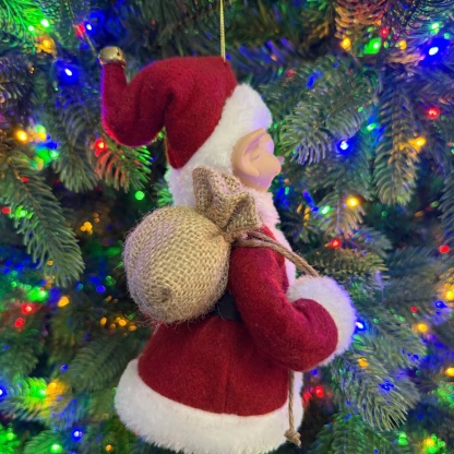 2027 New Style Christmas 30CM Elf Gnome Fabric Pendant Eco Friendly Durable Reusable Indoor Hanging Decor Factory Wholesale