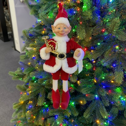 2027 New Style Christmas 30CM Elf Gnome Fabric Pendant Eco Friendly Durable Reusable Indoor Hanging Decor Factory Wholesale