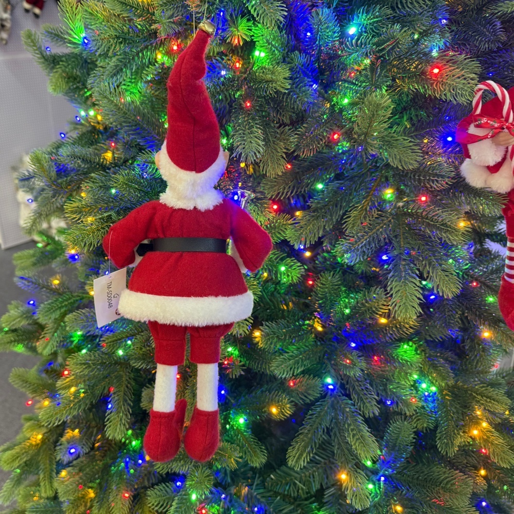 2027 New Style Christmas 30CM Elf Gnome Fabric Pendant Eco Friendly Durable Reusable Indoor Hanging Decor Factory Wholesale
