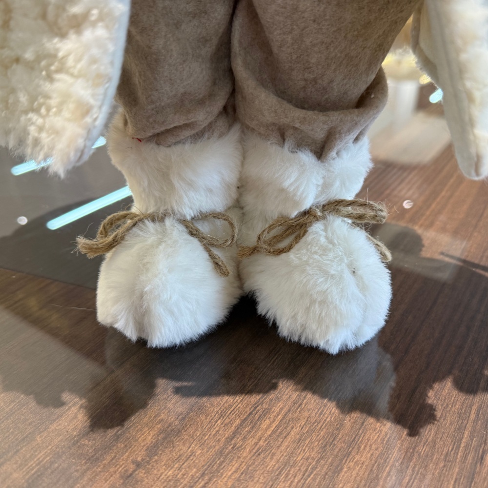 45cm Xmas Handmade Traditional Santa Claus Doll with Christmas Tree And Gift Bag Handicraft Plush Santa Claus Indoor Decoration