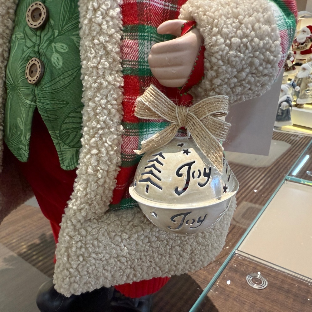 45cm Xmas Handmade Luxury Santa Claus Doll with Christmas Gift Bag Handicraft Santa Claus Indoor Decoration