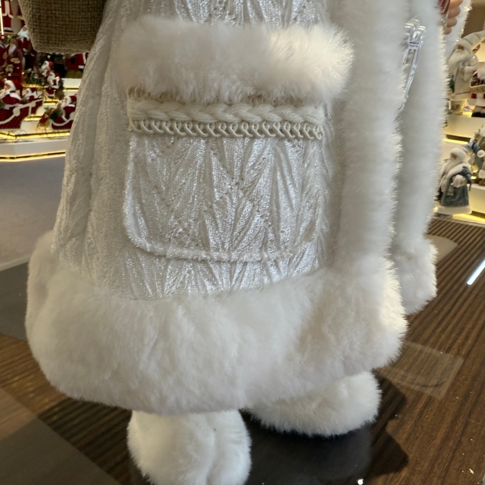 45cm Xmas Handmade Luxury Santa Claus Doll with Christmas Gift Bag Handicraft Santa Claus Indoor Decoration