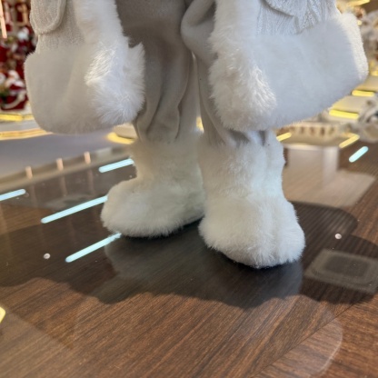 45cm Xmas Handmade Luxury Santa Claus Doll with Christmas Gift Bag Handicraft Santa Claus Indoor Decoration