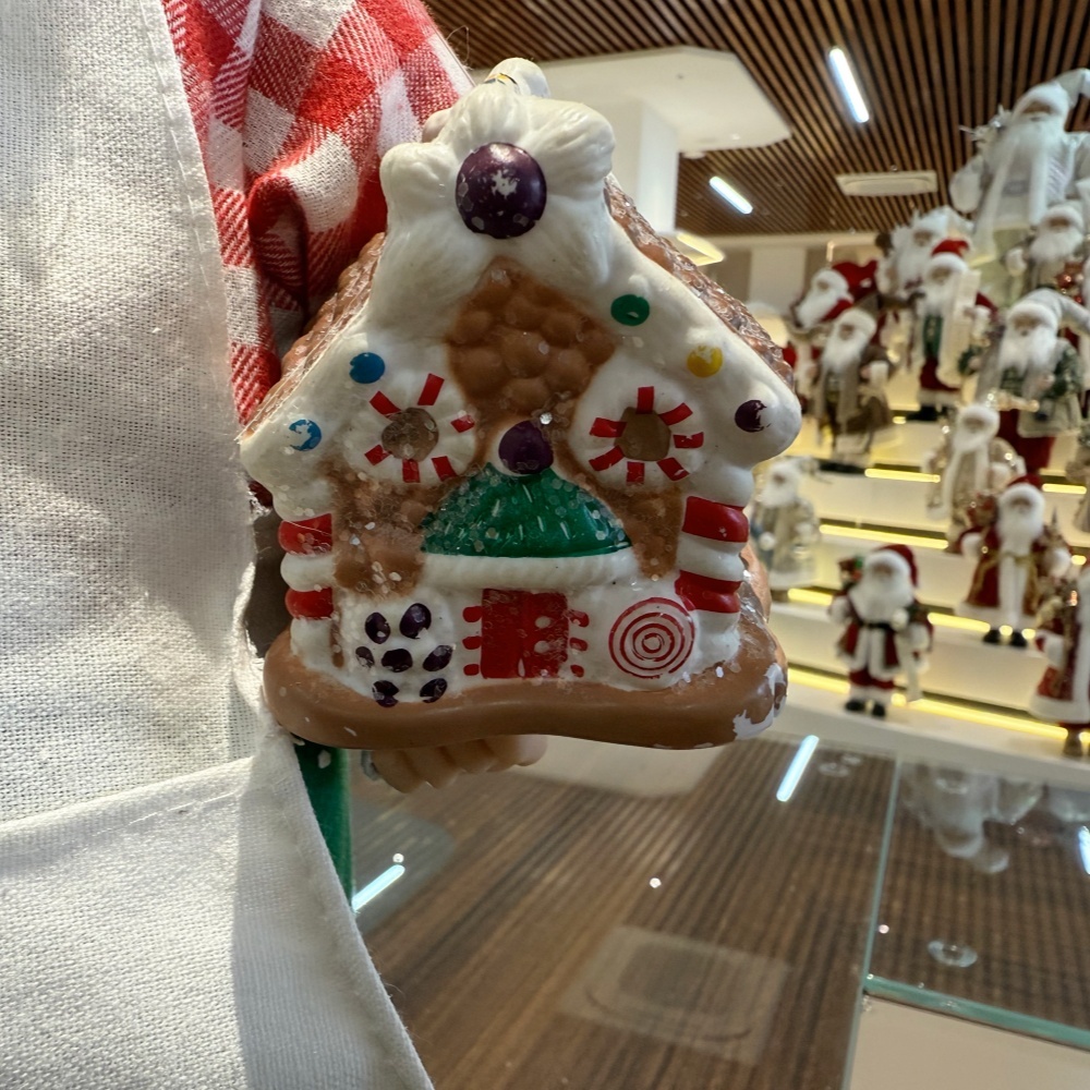 45cm Xmas Handmade Luxury Santa Claus Doll Chef Handicraft Plush Santa Claus Indoor Decoration