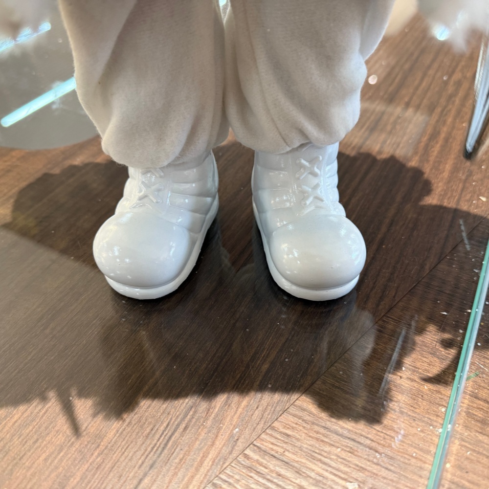 45cm Xmas Handmade Luxury Santa Claus Doll with Christmas Ball Handicraft Plush Santa Claus Indoor Decoration