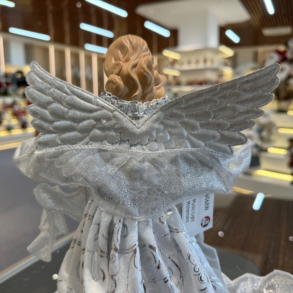 30CM Luxury Christmas Angel Ornaments Decorations Tree Topper Handmade Angel Figurines Collection Doll Holiday Festival