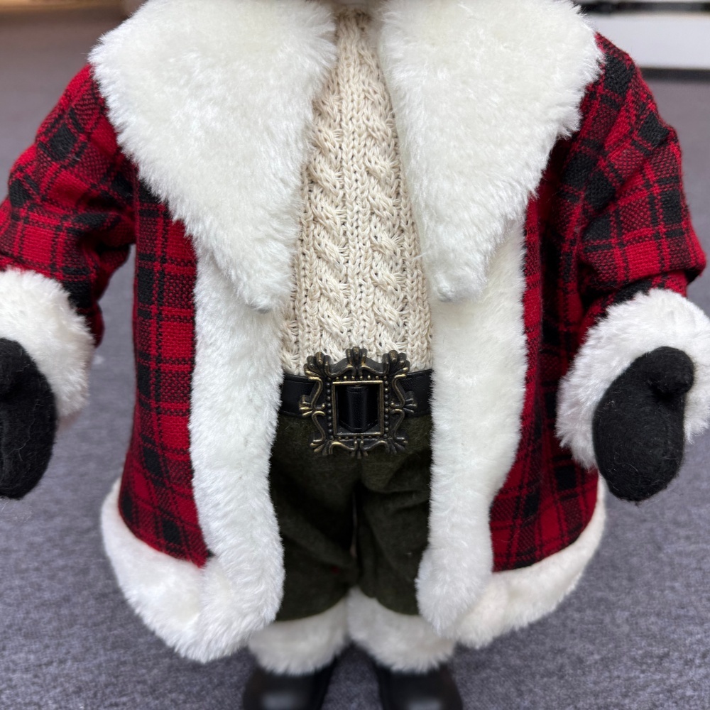 Xmas Luxury 20Inch +24Inch +36Inch Animal Santa Bear Doll Decoration Christmas Ornaments Handmade Eco Friendly Santa Claus Doll