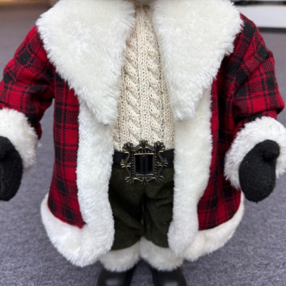 Xmas Luxury 20Inch +24Inch +36Inch Animal Santa Bear Doll Decoration Christmas Ornaments Handmade Eco Friendly Santa Claus Doll