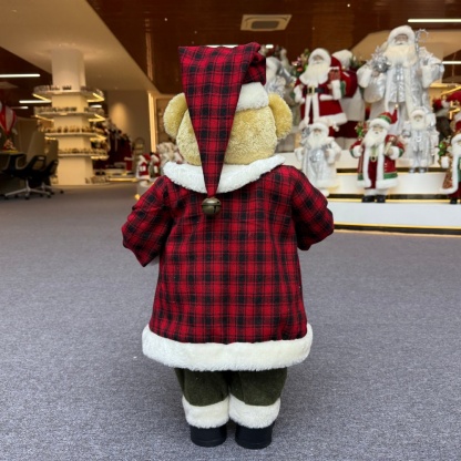 Xmas Luxury 20Inch +24Inch +36Inch Animal Santa Bear Doll Decoration Christmas Ornaments Handmade Eco Friendly Santa Claus Doll