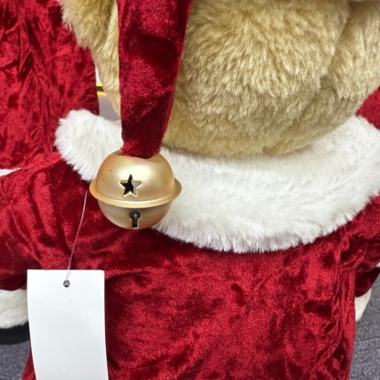 High Quality Luxury 20Inch +24Inch +36Inch Animal Santa Bear Christmas Ornaments Handmade Eco Friendly Santa Claus Doll