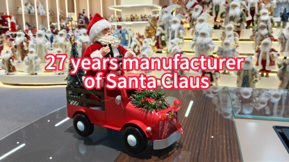 2027 New Xmas Modern Electric Music&Light Santa Claus Doll Truck Red Small Indoor Christmas Decoration Factory for Navidad