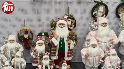 Luxury Xmas Navidad Santa Claus Christmas Ornament Decoration Figurines Doll 30-80cm