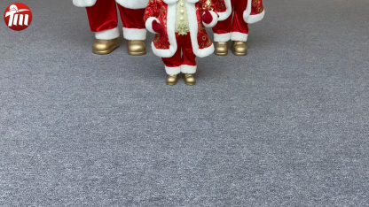 Luxury 20Inch +24Inch +36Inch Xmas Animal Santa Bear Doll Decoration Christmas Ornaments Handmade Eco Friendly Santa Claus Doll