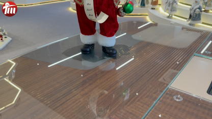 45cm Xmas Handmade Luxury Santa Claus Doll with Christmas Ball And Gift Box Handicraft Santa Claus Indoor Decoration