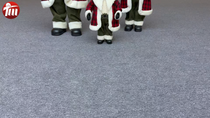 Xmas Luxury 20Inch +24Inch +36Inch Animal Santa Bear Doll Decoration Christmas Ornaments Handmade Eco Friendly Santa Claus Doll