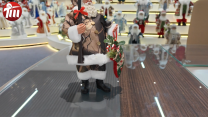 11" Standing Classic Santa Claus Polyresin Eco Friendly Doll Factory Indoor Decoration Christmas Stockings Xmas Gifts