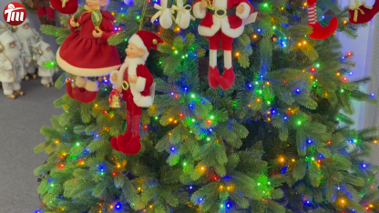 2027 New Style Christmas 30CM Elf Gnome Fabric Pendant Eco Friendly Durable Reusable Indoor Hanging Decor Factory Wholesale