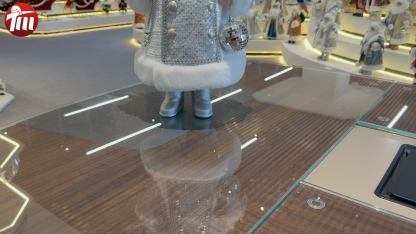 45cm Xmas Handmade Luxury Santa Claus Doll with Christmas Ball And Gift Bag Handicraft Santa Claus Indoor Decoration