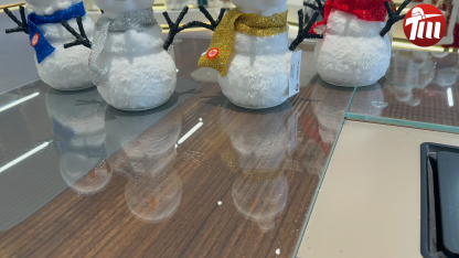 Handmade LED Lighted Music Dancing Snowman Christmas Ornament Tabletop Decoration for Xmas Gifts Home Display Santa Claus Doll