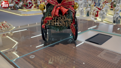 45CM Sitting Old Car Santa Claus Doll with Lighting Ornament Christmas Decoration Traditional Holiday Figurine Collection Decorative