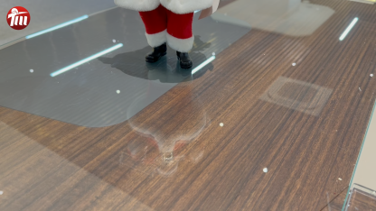 11Inch Xmas Handmade Resin Santa Claus Doll with  Blackboard And Christmas Tree Gifts Bag Handicraft Polyresin Santa Claus Indoor Decoration