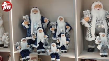 Santa Claus Navidad Natal Noel Gift New Year Home Decoration 30~90cm Standing&Sitting Christmas Large Santa Claus Doll