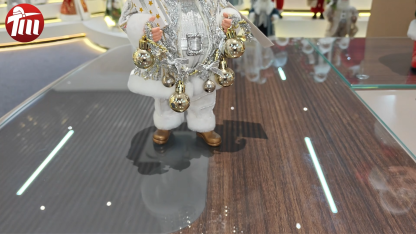 11" Standing Classic Polyester Fabric Santa Claus Christmas Decorative Lights Factory Xmas Gifts Doll