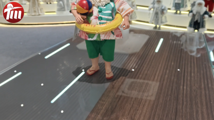 11inch Polyester&Fabric Christmas Santa Claus Ornaments Eco Friendly Durable Factory Xmas Decor Figurine Toys Doll