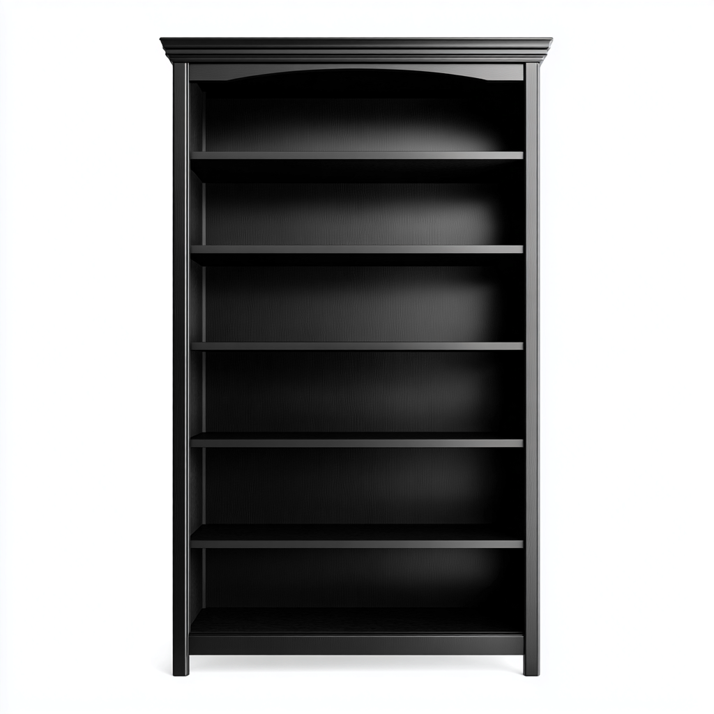 Scarpiera in legno MDF a 6 ripiani 80x35x180 cm - nera - design classico moderno-Designene