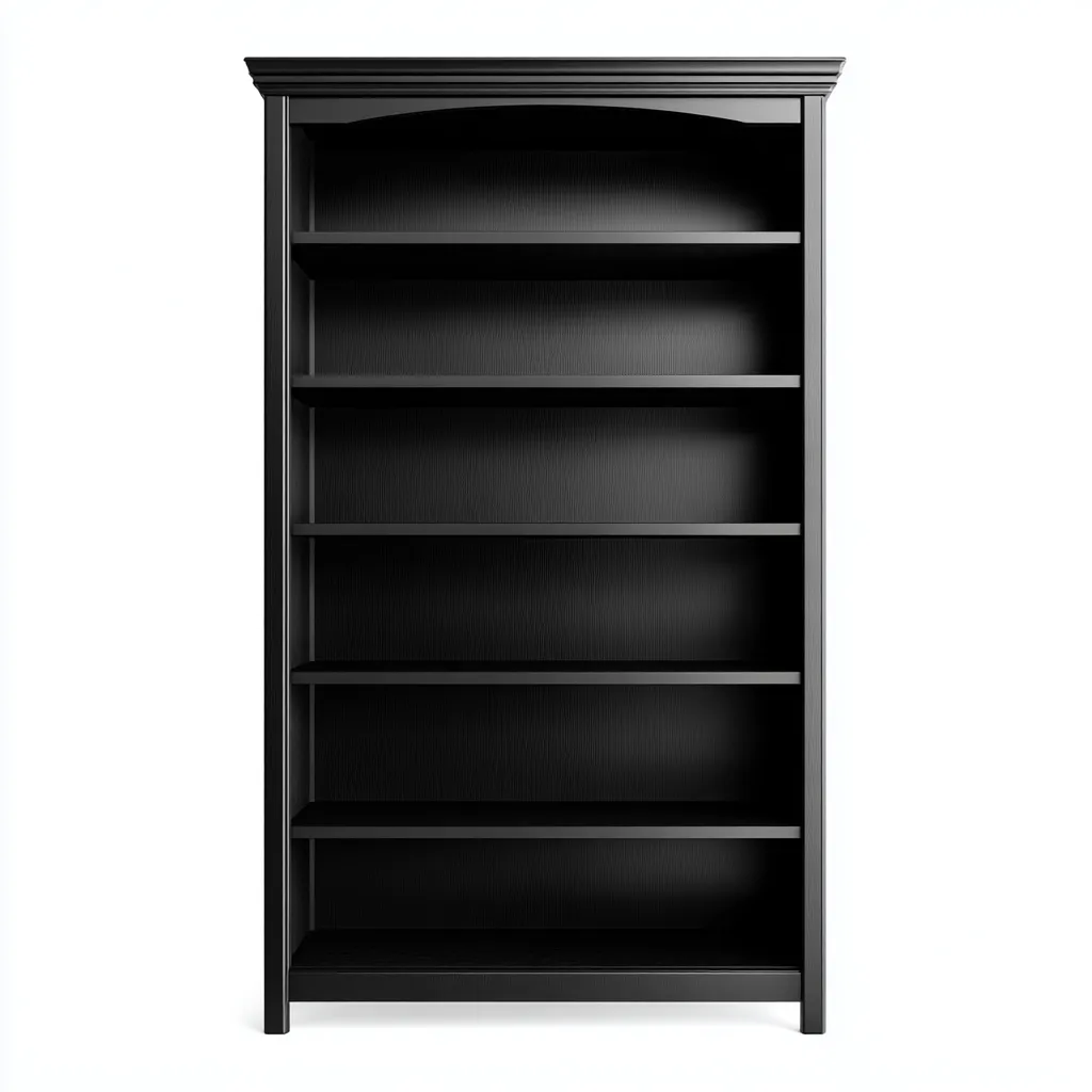 Scarpiera in legno MDF a 6 ripiani 80x35x180 cm - nera - design classico moderno-Designene