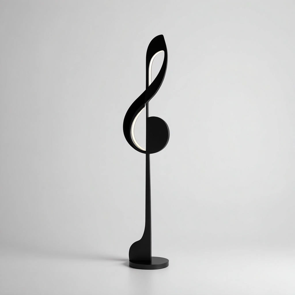 Lampada da terra metallo nero 30x25x165 cm LED nero design artistico moderno-Designene