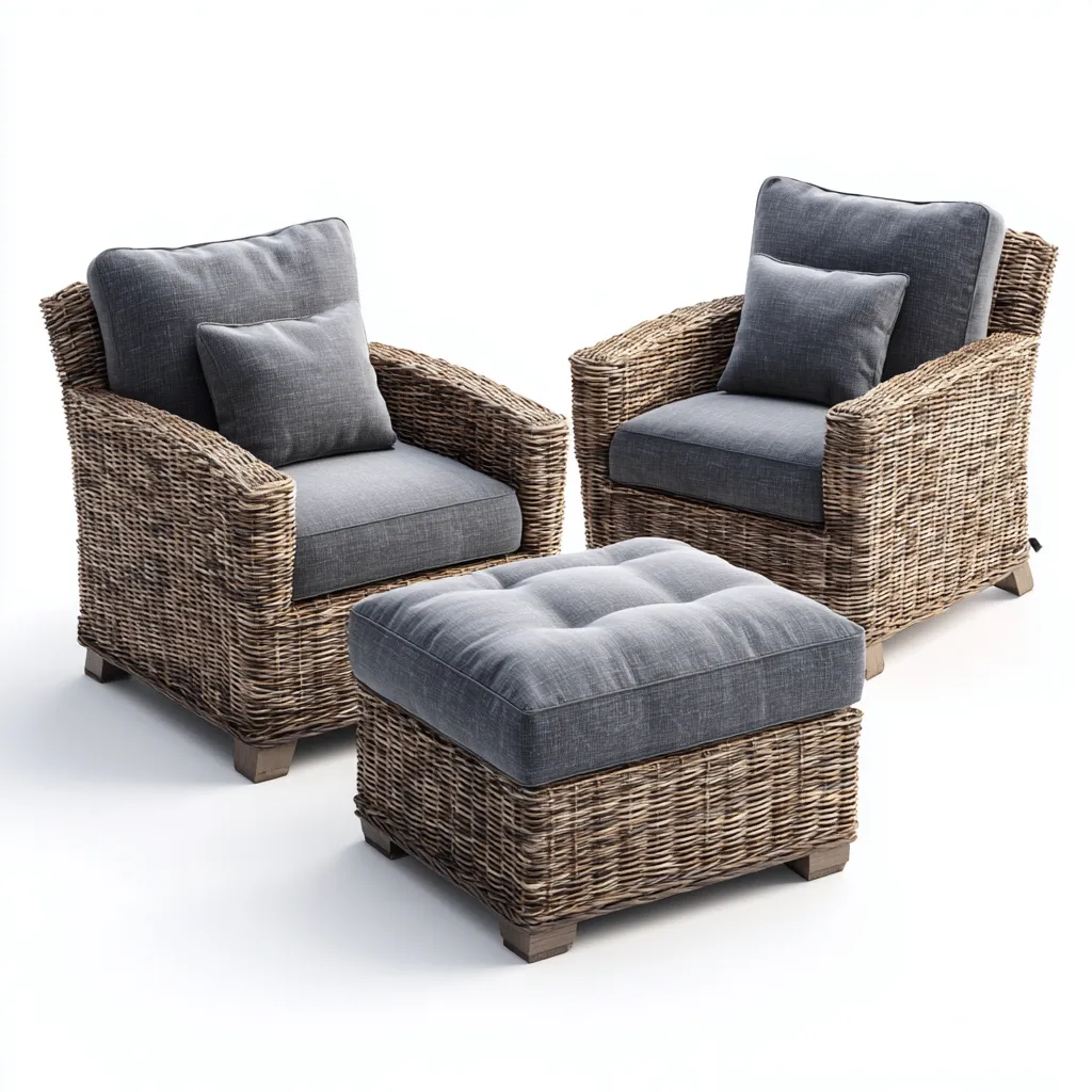 Divano da esterno in rattan sintetico con cuscini in tessuto 160x80x75 cm - marrone-grigio - design moderno e confortevole-Designene