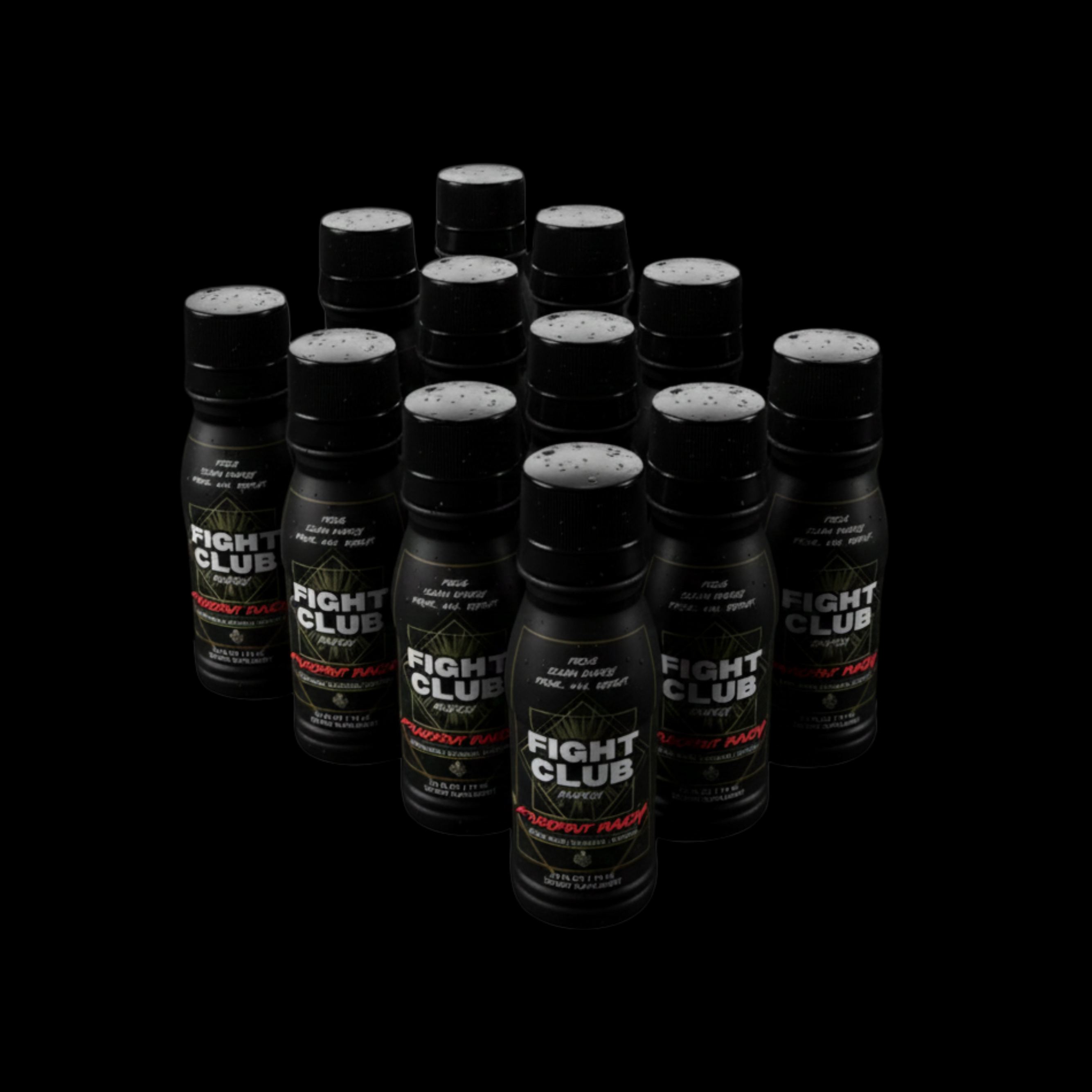 Fight Club Energy Shots Knockout Punch Fruit Punch Flavor 2.5oz Bottles (12 Pack)