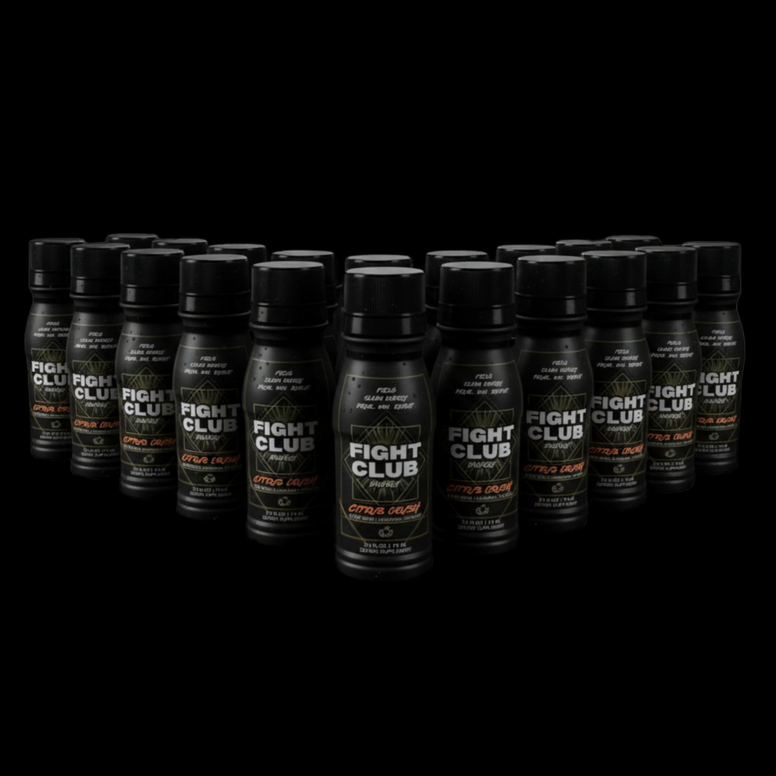 Fight Club Energy Shots Citrus Crush 2.5oz Bottles (20 Pack)