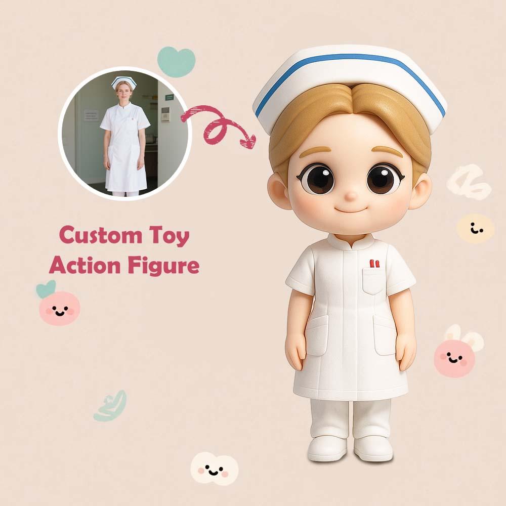 Custom 3D Printed Figure - Unique Thoughtful Toy From Photo - Nurses & Nurse Appreciation-SELL MALL