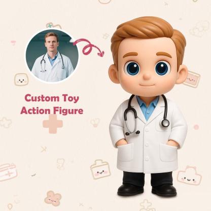 Personalized 3D Printed Doctor Toy - One-of-a-Kind Surprise | Ideal Gift for Doctors-SELLMALL