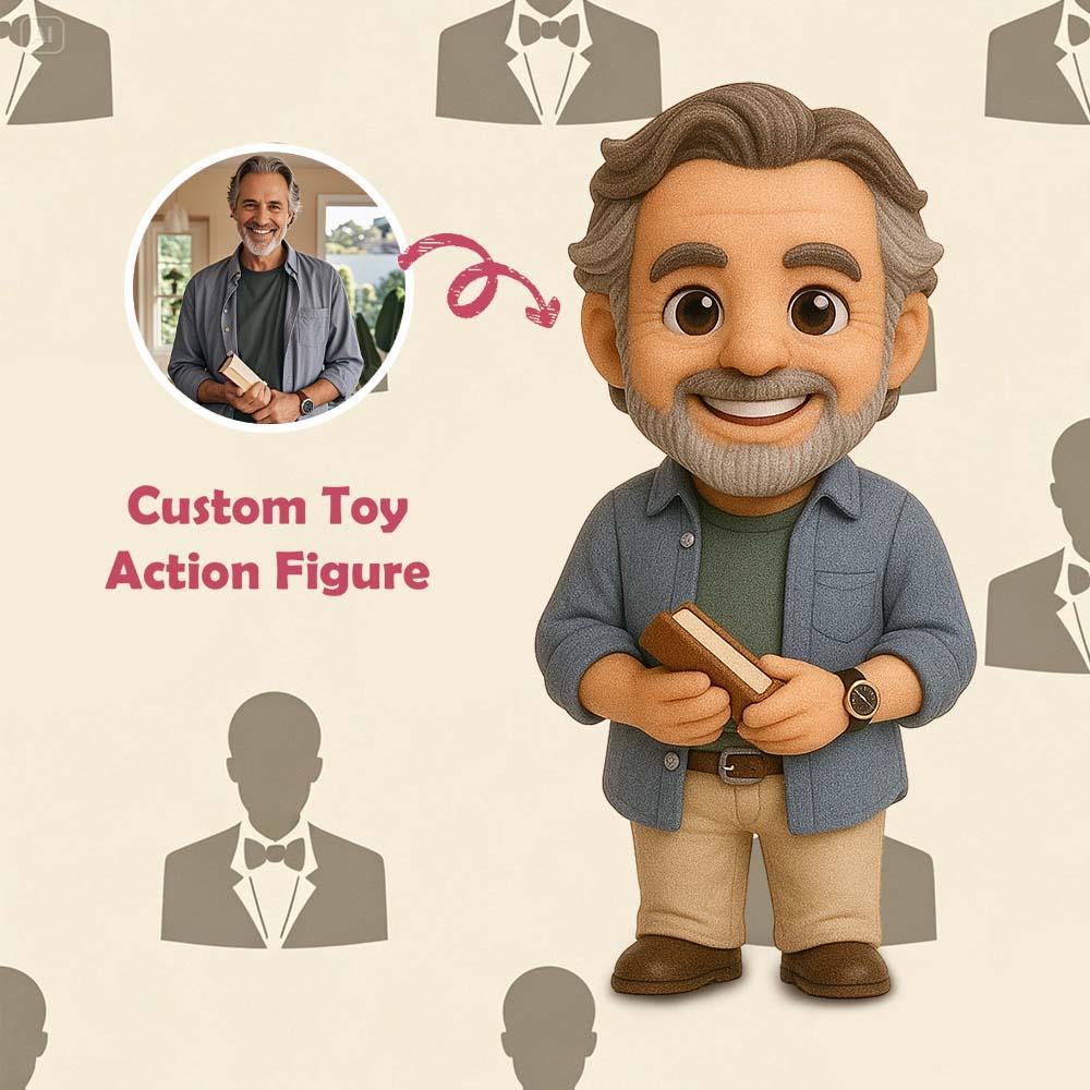 Custom Dad 3D Action Figure from Photo Personalized Toy | Perfect Gift for Dad-SELLMALL