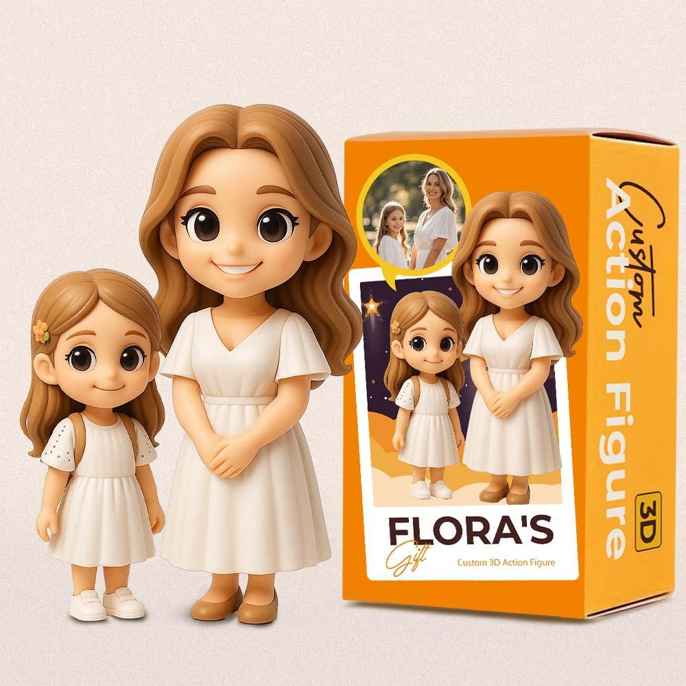 Custom 3D Action Toy From Your Photo Personalized Figure | Perfect Gift for Mom-SELLMALL